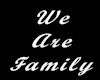 CRF* We are Family sign