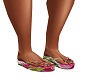 Geranium flip flops/Gee