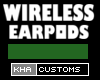 F Wireless Pods Green