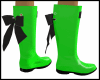 KIDS GREEN RAIN BOOTS