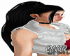 Long black hair simple