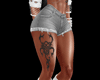 Grey Shorts + tattoo