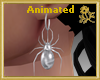 Spider Earrings Silver