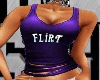 purple flirt ripped tank