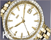 K gold n white watch  F