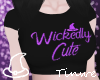T♥ Wicked Top Black