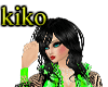 kiko green&black dress