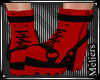 Boots Dark Red + Black