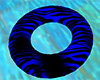 Blue Tiger Stripe Swim Ring Tube