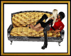 GoldnBlack Kiss Sofa