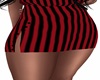 Red Striped Skirt
