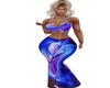 Blue Velvet Rose Outfit