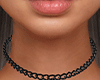!B Big Cross Choker BLK