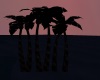 Night time Palm Trees