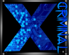 Blue "X" Seat