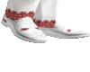 White shoes+embroideryUA