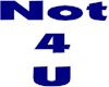 Not For You Logo Blue