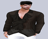 Ruffle Black Shirt