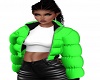 Puffer Jacket-Neon