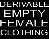 Empty Female Clothing 