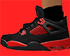 4s BLACK X RED M