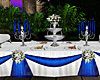 Royal Blue Buffet Table