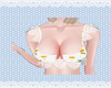 Bee-pattern crop top