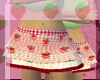 Strawberry Gingham skirt
