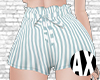 Ⓐ Blue Stripe Shorts