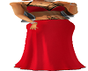 {D}Red Skirt Dress