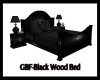 GBF~Black Wood Bed