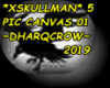 XSKULLMAN 5 PC CANVAS 01