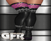 purple & black boots