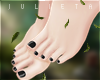 J! Black Bare Feet