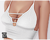 ❥ White Cropped top.
