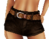TF* belted Shorts brown