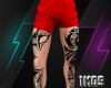 iN☪ Short+tattoo Red