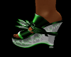 (MTA) Green Spiked Heels