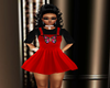 (j)short red dress
