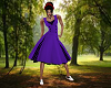 50's Style Purple Dress