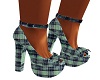 Plaid Matching heels
