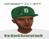 Dark Green D hat