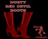 DUSTY RED DEVIL BOOTS