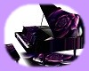 purple rose grand piano