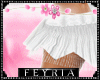 [F] Fur Skirt White