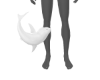 white shark leg bite