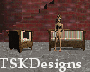 TSK-StrippedWicker Chair