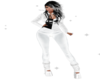 White leather pants UA