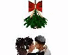Lovers Mistletoe Kiss