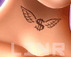 Neck Tattoo Money Wings